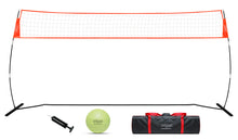 Load image into Gallery viewer, 12FT/18FT Portable Volleyball Training Net for Hitting or Serving Drills, Outdoor & Indoor Freestanding Volleyball Practice Net with Height Adjustable, Volleyball, Carry Bag
