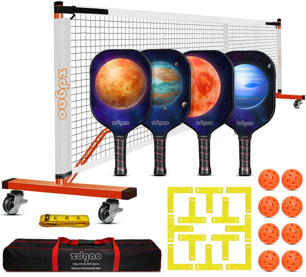 ECLADO GINSENO セット Zdgao Pickleball Net Set with 22 FT Regulation Size Pickleball Net, Pa