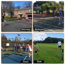 Load image into Gallery viewer,  Hoverphenix Portable Pickleball Net, 22 FT Regulation Size & 11 FT Half Court Size Pickle Ball Net with 2 Pickleballs,Carry Bag, 2 in 1 pickleball net for driveway, Backyards,Outdoor,Indoor,Easy Setup