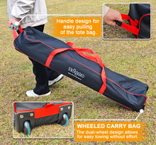 Load image into Gallery viewer, Zdgao Volleyball Training Net - Adjustable 11 x 8 FT Volleyball Practice Equipment For Indoor Outdoor | Great For Serving And Dunking Drills | Portable Wheeled Carry Bag And Volleyball & Easy Assembly