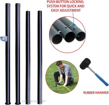 Load image into Gallery viewer, Professional Volleyball Net with Height Adjustable Aluminum Poles and Anti-Sag System, Boundary Line, Volleyball and Pump, Portable Volleyball Sets for Backyard, Lawn, Beach
