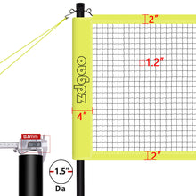 Load image into Gallery viewer, Volleyball and Badminton Set for Backyard and Outdoors with Easy Set-up Volleyball Net + 4 Pro Badminton Rackets + Carrying Bag + Volleyball + Ball Pump
