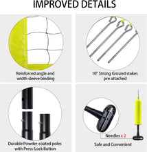 Load image into Gallery viewer, Outdoor Volleyball Net - Portable Volleyball Set for Backyards with Easy Setup Pole System, Boundary Line, Volleyball Ball and Pump, Carry Bag