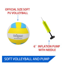 Load image into Gallery viewer, Zdgao Badminton & Volleyball Combo Set - Professional Volleyball Net for Lawn, Backyard, Easy Set up Volleyball Set with Carry Bag, Boundary Line | Come with Flying Discs for Family Fun