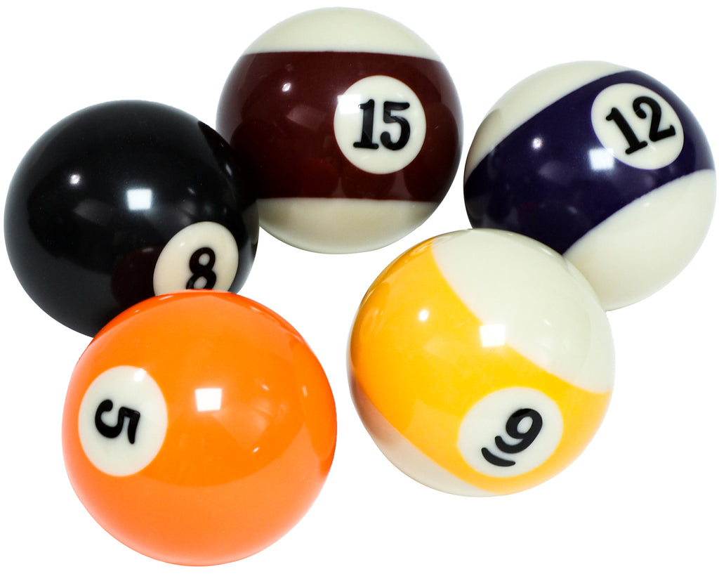 Billiard Balls Set 2-1/4" Pool Table Balls for Replacement (16 Resin Balls)