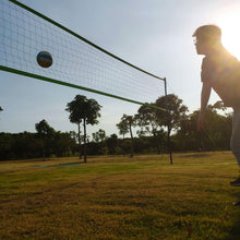 Load image into Gallery viewer, Zdgao Volleyball Net Outdoor - Portable Volleyball Set for Backyard with Professional Volleyball Net, Wrap Yarn Volleyball and Pump, Boundary Line, Carry Bag