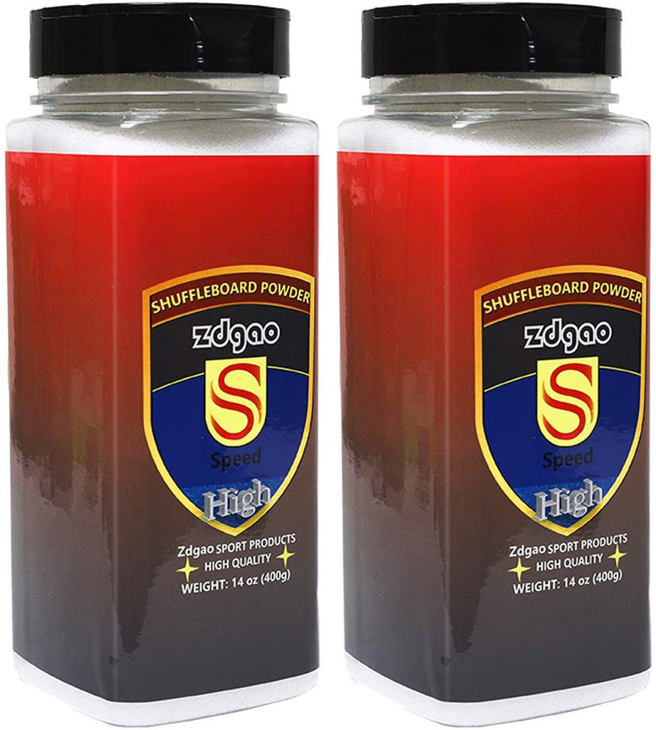 Shuffleboard Sand - Shuffleboard Wax with Mini Dustpan and Mini Brush, 2 Cans(2×14 oz)
