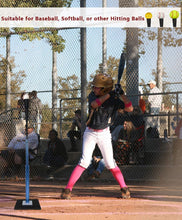 Load image into Gallery viewer, Zdgao Baseball Batting Tee - Professional Hitting Tee for Baseball/Softball with Ultra- Flexible Rubber Top - Easy Height Adjustment 24-46 inch (Heavy Weight Base)