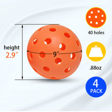 Load image into Gallery viewer, Portable Pickleball Net Set with 4 Pickleball Paddles, Official Size Pickleball Net, 4 Outdoor Pickleballs and Carry Bag, Weather Resistance Strong Steel Frame