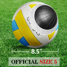 Load image into Gallery viewer, Zdgao Volleyball Net Outdoor - Portable Volleyball Set for Backyard with Professional Volleyball Net, Wrap Yarn Volleyball and Pump, Boundary Line, Carry Bag
