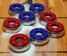 Load image into Gallery viewer, Shuffleboard Pucks w/ 2 Cans Shuffleboard Wax, Mini Dustpan and Brush for Shuffleboard Table, Complete Shuffleboard Accessories Bundle