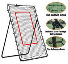 Load image into Gallery viewer, Zdgao Volleyball Rebounder Net 4x7ft -Adjustable Volleyball Training Bounce Net with 5 Adjustable Angles and Neon Target for Lacrosse,Volleyball,Baseball,Tennis and Soccer,for Multi Rebounder Training