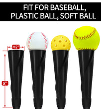 Load image into Gallery viewer, FDLS Baseball Batting tee for Adults and Youth Teens, Portable Tripod Stand Base Tee Easy Adjustable Height 27 to 46 inches for Hitting Training Practice, with Carrying Bag