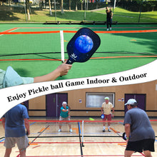 Load image into Gallery viewer, Pickleball Net for Driveway, 22 FT Regulation Size Pickleball Set with Net and Fiberglass Paddles Set of 4, Outdoor Pickleballs and Carry Bag