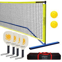 Load image into Gallery viewer, Pickleball Set with 4 Paddles and Net - Official Size Net, 4-Pickleball Paddles, and 2 Outdoor Pickleball Balls, Outdoor Fun for Kids, Teens and Adults