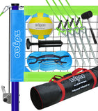 Volleyball Net Outdoor - Professional Volleyball Set with Height Adjustable Aluminum Poles and Anti-Sag System, Boundary Line, Volleyball and Pump