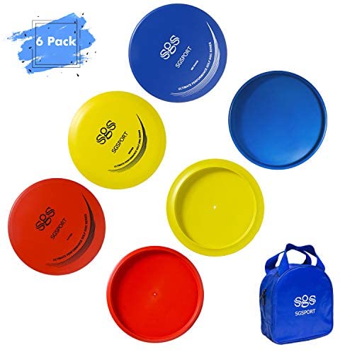 Disc Golf Set - Include Putter, Midrange, Drivers | Flying Disc Golf Starter Set with Carry Bag (6 Pack)