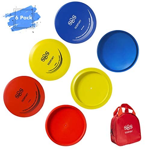 Disc Golf Set - Include Putter, Midrange, Drivers | Flying Disc Golf Starter Set with Carry Bag (6 Pack)