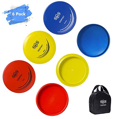 Disc Golf Set - Include Putter, Midrange, Drivers | Flying Disc Golf Starter Set with Carry Bag (6 Pack)