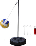 Zdgao Portable Tetherball Set with Tetherball Ball, Rope, Pole, and Base Outdoor Tetherball Set for Backyard and Family Fun (Style 2)