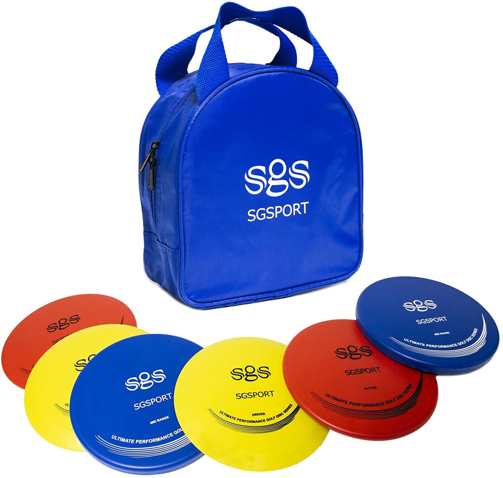 Disc Golf Set - Include Putter, Midrange, Drivers | Flying Disc Golf Starter Set with Carry Bag (6 Pack)