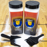 Shuffleboard Wax& Brush Set- Including 2 Cans of Shuffleboard Sand, Powder + 1 Hardwood Brush + Mini Dustpan +Mini Broom