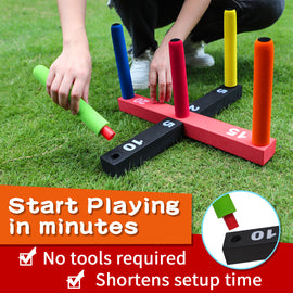 Colorful Soft Foam Ring Toss Game Indoor & Outdoor Game for Kids