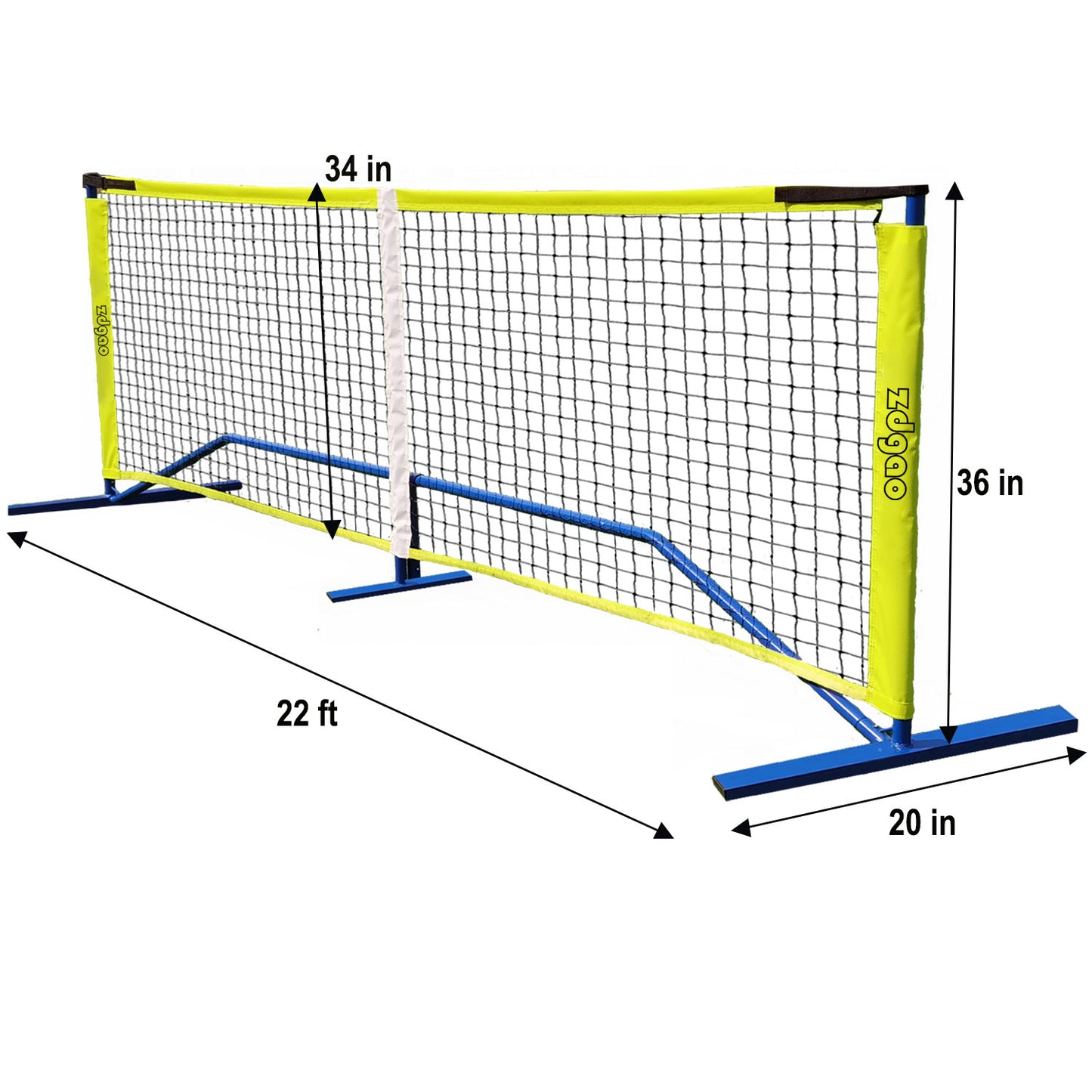 Pickleball Set with 4 Paddles and Net - Official Size Net, 4-Pickleball Paddles, and 2 Outdoor Pickleball Balls, Outdoor Fun for Kids, Teens and Adults